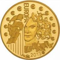(№2013) Монета Франция 2013 год 500 Euro (50-й летию. из Elyseacute)