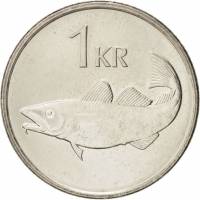 (№1989km27a) Монета Исландия 1989 год 1 Kroacute;na (ХПК)