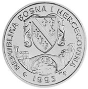 (№1993km3) Монета Босния и Герцеговина 1993 год 10,000 Dinara (Сохранить Серии Планета Земля - Бронт