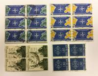 --  Набор блоков Италия 4 шт.  Гашёные , III Θ