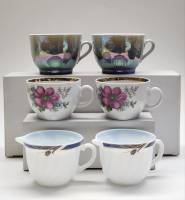 Чашки чайные Пролетарий перламутр и другие парные  6 штук 