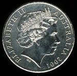 () Монета Австралия 2001 год 20 центов ""  Медь-Никель  UNC