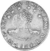 (№1840km100) Монета Филиппины 1840 год 8 Reales