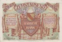 (№1923P-S910a.2) Банкнота Германия 1923 год "10,000 Mark"