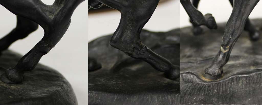 Чугунная скульптура &quot;Кони на воле&quot;, Касли 1936-41 гг. (состояние на фото)