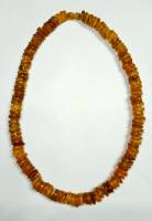 Бусы янтарь лечебный на застежке общая длина 51 см 46 гр (новые)