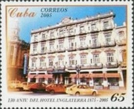 (№4773) Марка Куба 2005 год &quot;Отель Inglaterra&quot;, Гашеная