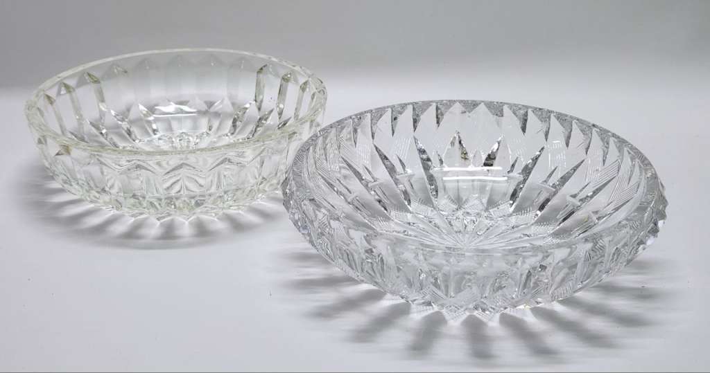 Салатники хрусталь круглые СССР 2 штуки