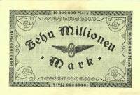 (№1923P-S1286) Банкнота Германия 1923 год "10,000,000 Mark"