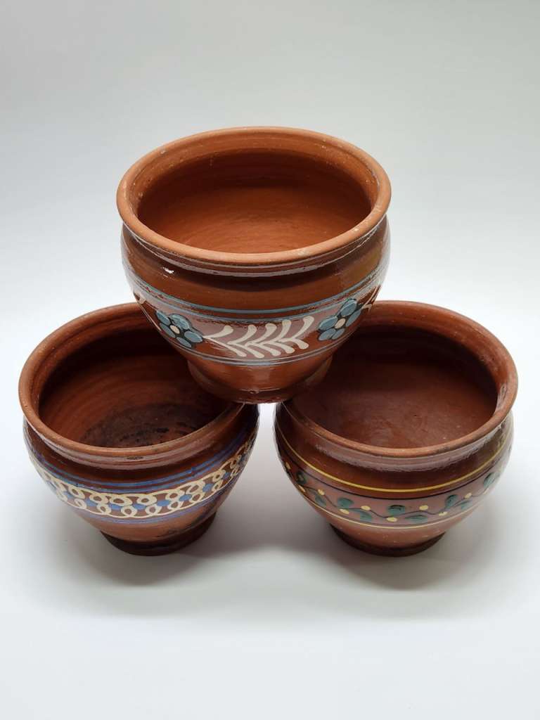 Горшки глиняные 3 шт ЗИП 