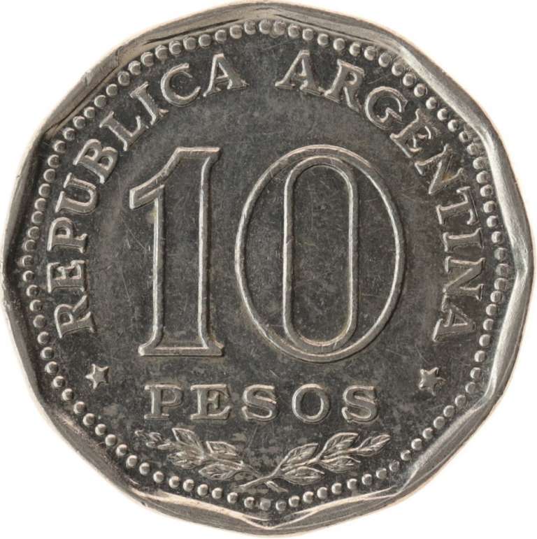 (1966) Монета Аргентина 1966 год 10 песо &quot;Независимость 150 лет&quot;  Медь-Никель  XF