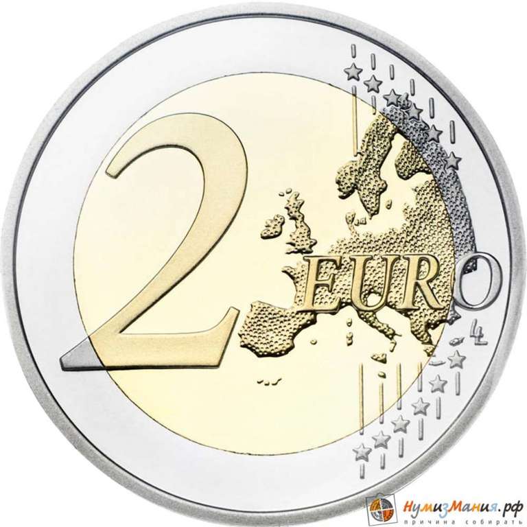 (004) Монета Мальта 2012 год 2 евро &quot;Совет большинства 1887 года&quot;  Биметалл  UNC