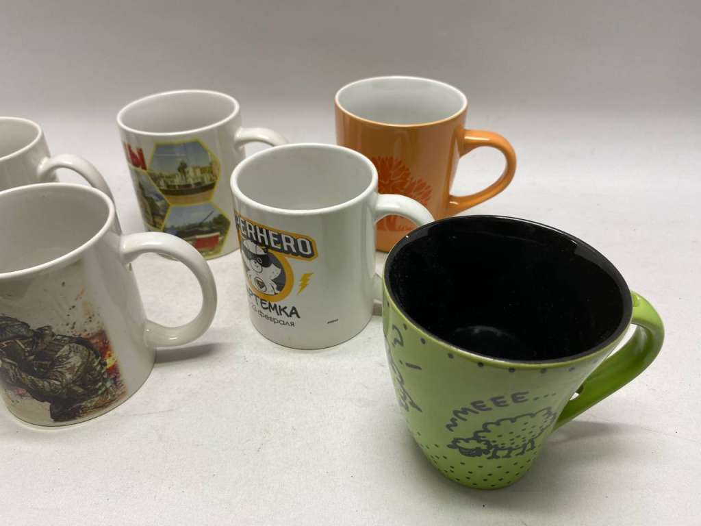 Набор кружки разной расцветки 6 шт