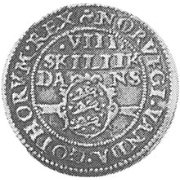 (№1606km32) Монета Дания 1606 год 8 Skilling (VIII вида)