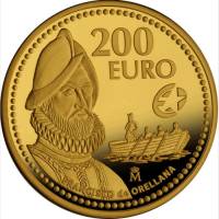 (№2011km1247) Монета Испания 2011 год 200 Euro (Франсиско де Орельяна)