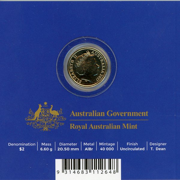 (2003) Монета Австралия 2017 год 2 доллара &quot;День памяти&quot; Mintmark C - Canberra Бронза  Буклет