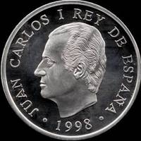 () Монета Испания 1998 год 10000  ""   Биметалл (Серебро - Ниобиум)  UNC