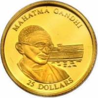 () Монета Либерия 2000 год 25  ""    AU