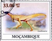 (№2009-3438) Марка Мозамбик 2009 год "Lesothosaurus", Гашеная