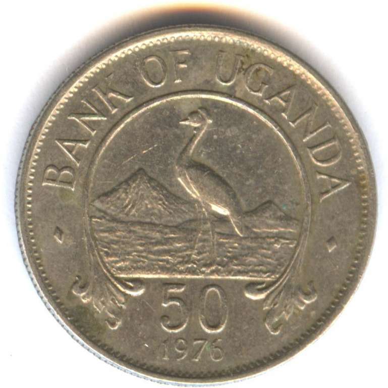 (№1976km4a) Монета Уганда 1976 год 50 Cents