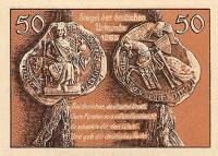 (№1922) Банкнота Германия 1922 год "50 Pfennig"
