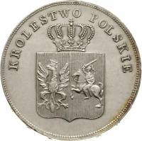() Монета Польша 1831 год 5  ""   Биметалл (Серебро - Ниобиум)  UNC