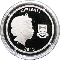 (№2013km73) Монета Кирибати 2013 год 10 Dollars (День АНЗАК - винтовка)