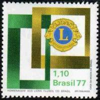 (№1977-1586) Марка Бразилия 1977 год "Brazil039s клуб Львов", Гашеная