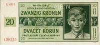 (№1944P-9as.1) Банкнота 1944 год "20 Koruacute;n"
