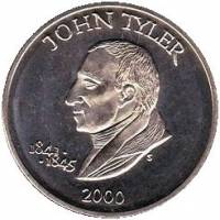 () Монета Либерия 2000 год 5 долларов ""   AU