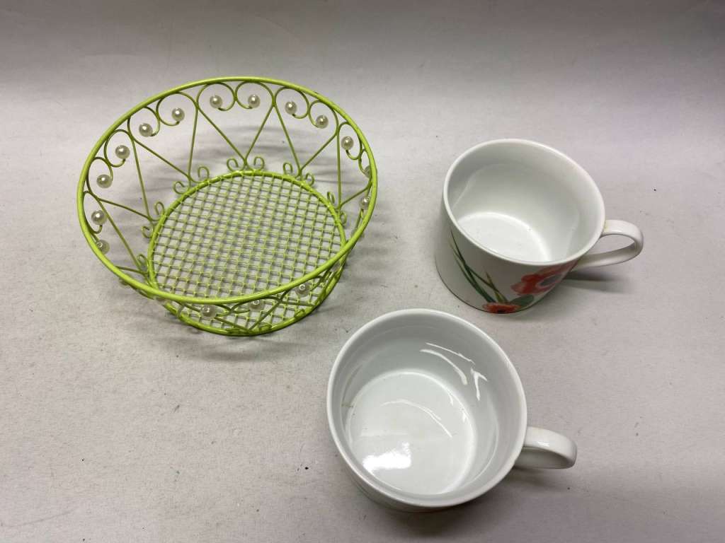 Чашка Domenik 2 шт  и сухарница