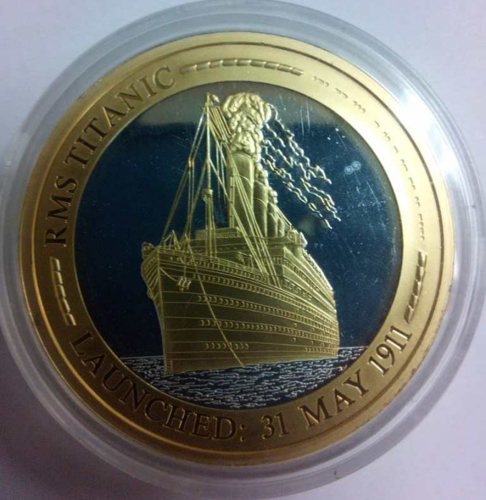 Сувенирная монета &quot;Титаник&quot;, UNC (см. фото)