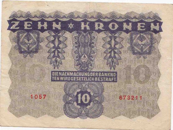 () Банкнота Австрия 1922 год   &quot;&quot;   VF
