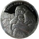 () Монета Камерун 2011 год 1000 франков КФА ""  Биметалл (Серебро - Ниобиум)  PROOF