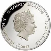 () Монета Соломоновы Острова 2017 год 10  ""   Биметалл (Серебро - Ниобиум)  UNC