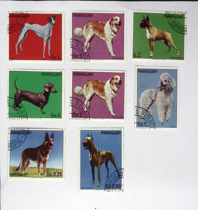 (--)Набор марок Парагвай &quot;8 шт.&quot;  Гашёные  , III Θ