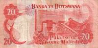(№1982P-10a) Банкнота Ботсвана 1982 год "20 Pula"