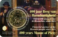 (03) Монета Бельгия 2018 год 2,5 евро "Ломбард Гора Милосердия"  Латунь  Coincard