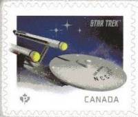 Марка из набора Канада 2016 год "Энтерпрайз NCC1701", Гашеная