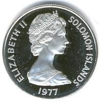 (№1977km3) Монета Соломоновы Острова 1977 год 5 Cents