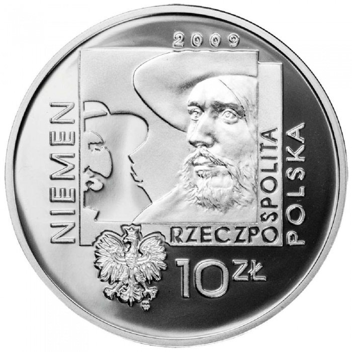 2009 Монета Польша 2009 год 10 злотых Мартышка диана  Серебро Ag 925  PROOF