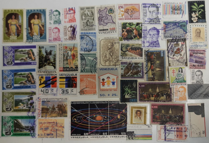 (Смесь годов--) Набор марок Венесуэла &quot;50 шт.&quot;  Гашёные   II Θ