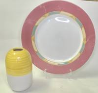 Набор ваза интерьерная ИКЕА + блюдо Luminarc 