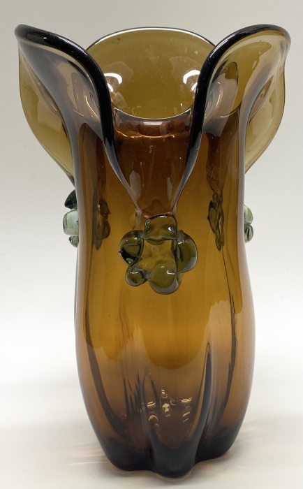 Ваза гутное стекло 26 см 