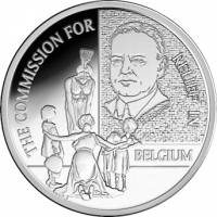 (08) Монета Бельгия 2016 год 20 евро "Комиссия по оказанию чрезвычайной помощи"  Серебро Ag 925  PRO