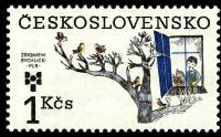 (1983-029) Марка Чехословакия "Окно"    Выставка книжных иллюстраций для детей, Братислава I Θ