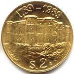 (№1989km242) Монета Сан-Марино 1989 год 2 Scudi (200deg)