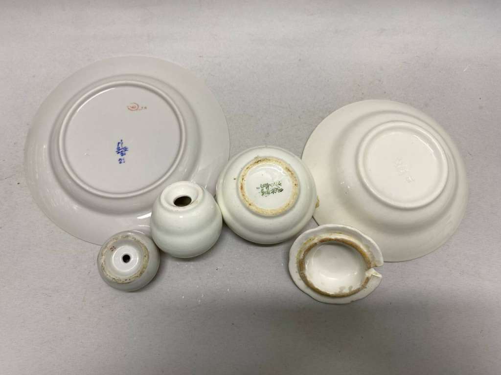 Набор фарфора позолота 5 предметов