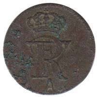 Монета Пруссия 1776 год 1 солид (биллон), VF