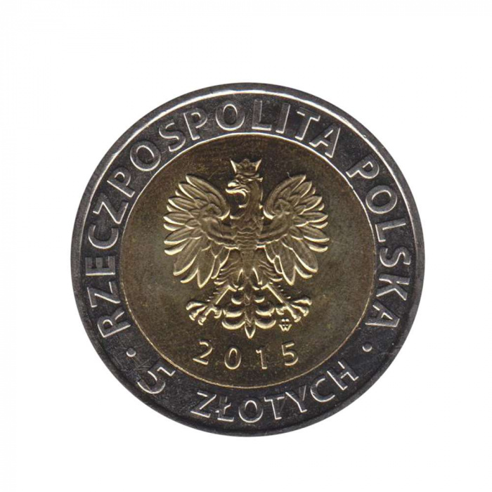 (2015) Монета Польша 2015 год 5 злотых &quot;Быдгощский канал&quot;   UNC